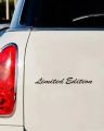 car Sticker Limited edition. 