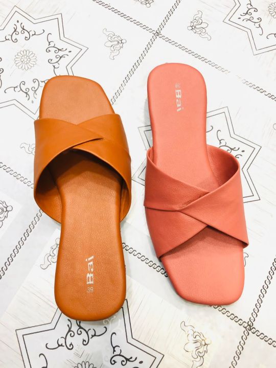Simple Square Shap Flat Sandal for ladies and girls | Pati Sandal