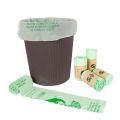 Compostable Classification Garbage Bag, Fully Biodegradable Continuous Roll Flat Mouth Household Corn Starch Garbage Bag, PLA.