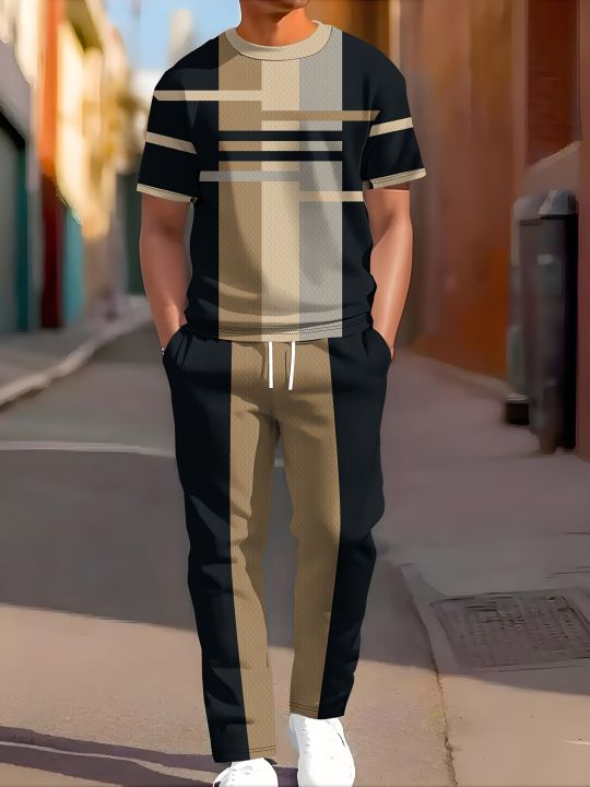 2025%20Summer%20Fashion%20New%20Men's%20Set%20Sporty%20Casual%20Retro%20Cool%20Breathable%20Sweat-Absorbing%20and%20Moisture-Wicking%20Two-Piece%20Set%20-%20Image%202