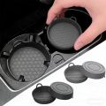 2Pcs Anti-Slip Coaster for Car Stable Food Grade Silicone Gel Drink Holder Pad Universal 7cm Auto Cup Holder Coaster. 
