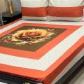 Embriodered Bedsheet Set King Size Patchwork Embriodered Bedsheet Double Bed Export Quality. 