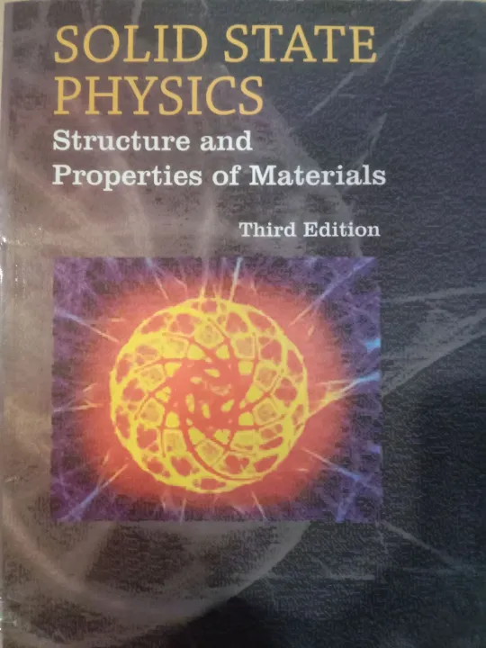 SOLID STATE PHYSICS 3rd EDITION BY MA WAHAB | Daraz.pk