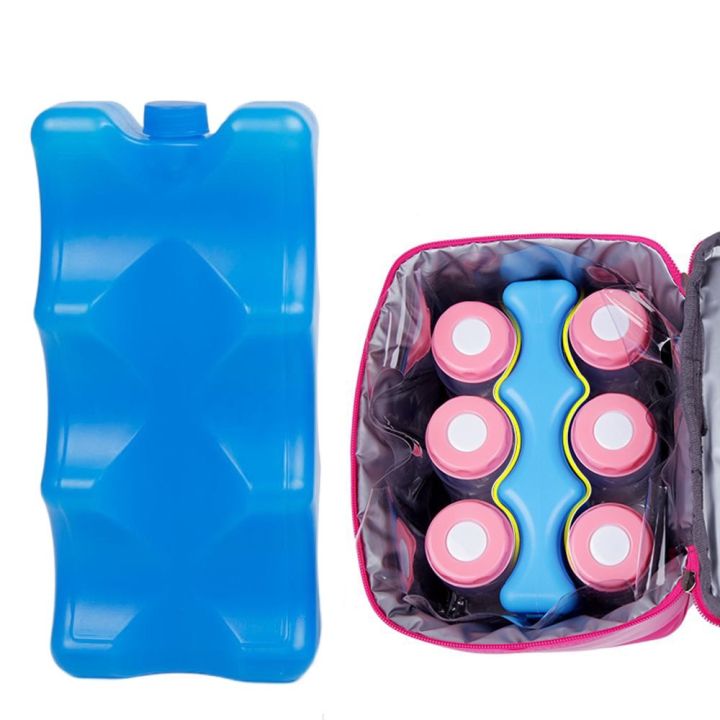 New 650ml Gel Freezer Ice Blocks Reusable Cool Cooler Pack Bag Water ...