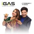 IGAS LPG Gas Safety Regulator With Meter – Leak Indicator, Auto Shut-Off, German Technology – NS Certified. 