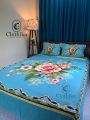 New Design Luxury Panel Bedsheet king size(8feet×7.5feet) with 2 standard size pillows cover for home decorations..