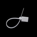 100 Pcs White Plastic Nylon Mark Tags Label Sticker Cable Zip Ties 2x11cm. 