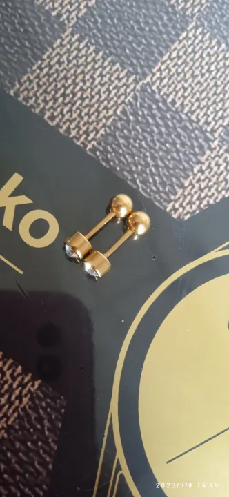 Gold%20Plated%20Earrings%20Karabu%20Joduwak%204%20mm%20size%20For%20Men%20And%20Women%20-%20Image%205