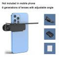 Adjustable Smartphone Camera Mirror Reflection Clip Kit For IPhone & All Phones HD Glass Reflection Mirror For Creative Photo. 