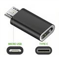 Type-C To Micro-USB Data Adapter Converter High Quality Aluminum Frame , Female Micro USB to USB 3.1 Type C Male Adapter Converter Connector For Phone Charging And Data Transfer. 