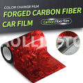 Electroplated Red Forged Glass Automobile Carbon Fiber High Gloss Car Sticker Vinyl for Motorcycle Car Film Wrap Passat Nms F07.