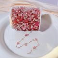 1 Meter/lot Irregular Stone Beads Copper Chain with 4MM Pearls Beads Links for DIY Jewelry Necklace Bracelet Pendant Accessories.