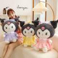 Kuromi Soft Plushies - yellow , purple. 