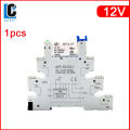 1PCS Relay 5V 12V 24V DIN Rail Slim Relay Module HF41F 6A 250VAC 30VDC Industrial Interface Relay With LED 41F-5/12/24-ZS. 