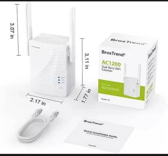 BrosTrend WiFi Extender AC1200 WiFi Booster and Signal Amplifier,