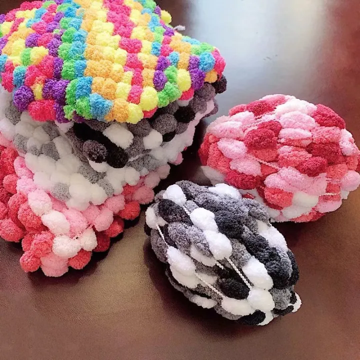 1Pc%20130g%20Rainbow%20Ball%20Yarn%20Colorful%20Pom%20Pom%20polyester%20Yarn%20for%20Knitting%20Blanket%20Cushion%20Line%20crochet%20mat%20Thread%20%2025m%20984in%20-%20Image%202