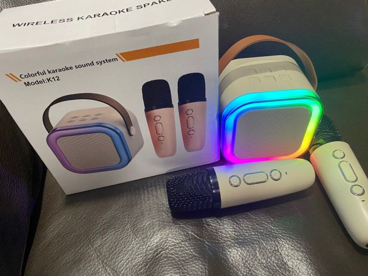 K12%20Colorful%20Karaoke%20Sound%20System%20Speaker%20With%202%20Wireless%20Karakoke%20Speaker%20-%20Image%203