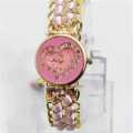 Bracelet Watch Black Heart Shape For Girls. 