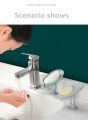 Leaf Shape Soap Box Drain Holder Waterproof Bathroom Soap Dish Storage Tray For Bathroom. 