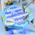 Save Penguin Knocking Ice Toy, Ice Breaker Knocking And Disassembling Wall Board Game Novelty Game Interactive Toy.