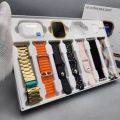 i20 Ultra Max Smart Watch 2.3" HD Display 10-in-1 Suit with Earphones & 7 Straps. 