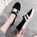 Versatile New Canvas Shoes Women's Little White Cloth Shoes ULZZANG Board Shoes Low Top Instagram Trendy Women's Shoes Fall 2024. 