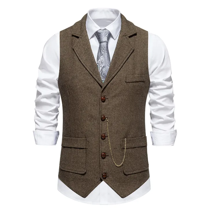 Men's%20Retro%20Lapel%20Chain%20Vest%20Fashion%20Herringbone%20Coarse%20Tweed%20Pockets%20Suit%20Vest%20British%20Casual%20Vintage%20Gentleman%20Leisure%20Party%20-%20Image%204