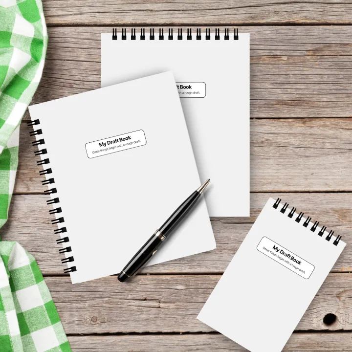 Draft Book Rough Notebook For Writers And Artists 15cmx18.5cm Top ...