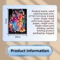 New Hot Selling A4 Plant Anatomy  Coloring Book, Easy Simple Graffiti Fill-in Notebook. 