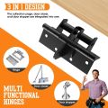 Multifunctional 3 In 1 Heavy Duty Automatic Door Closer,Self Closing Invisible Doors Spring Hinges,90° Positioning Door Stopper. 