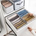 5pcs HEVIRGO Storage Box Compartment Reusable Oxford Cloth Foldable Jeans Sweaters Clothes Organizer. 