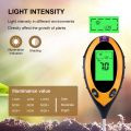 ADVANCED™ Soil Tester PH Meter, Digital Soil PH Meter 4 in 1 Moisture Gardening Water Soil Testing Machine with Sensor Prob, LCD Display for Sunlight Temperature, Home and Garden Plants. 