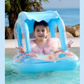 2024 Inflatable Baby Swimming Rings Seat Floating Sun Shade Toddler Swim Circle Fun Pool Bathtub Beach Party Summer Water Toys. 