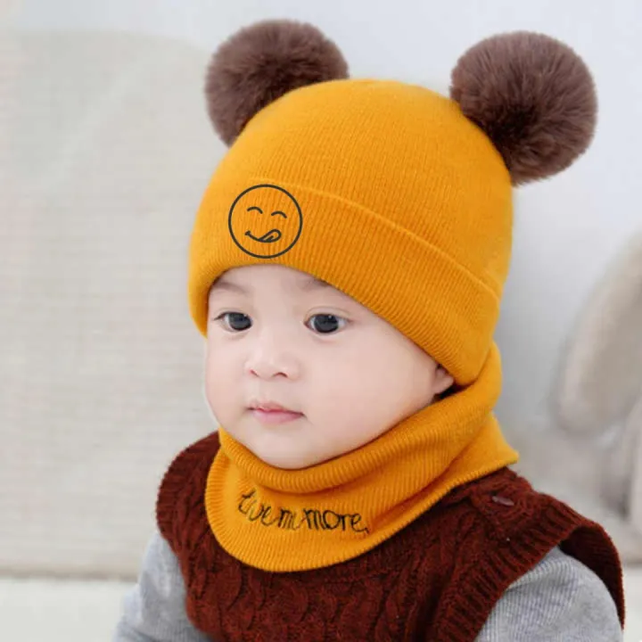 2Pcs%20Baby%20Hat%20&%20Scarf%20Set%20-%20Warm%20Knitted%20Winter%20Hat%20Cap%20&%20Scarf%20for%20Babies-%20Beanie%20Cap%20-%20Image%205