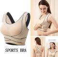 Imported Premium soft stretch comfortable push up sports bra yoga bra for Women-one piece.
