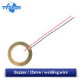 10/20pcs Piezoelectric Piezo Ceramic Wafer Plate Plate Piezo Element Diameter 27mm 35mm with Wire for Buzzer Loudspeaker. 