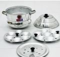 Aluminium Idli Make Idly Steamer Cooker With 2 Idly Plates (14 Idly ). 