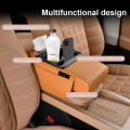 Auto Center Console Armrest Cushion With 2 Cup Holder Armrest Heightening Pad Auto Amrest Pillow Cover Pad for All Seasons.