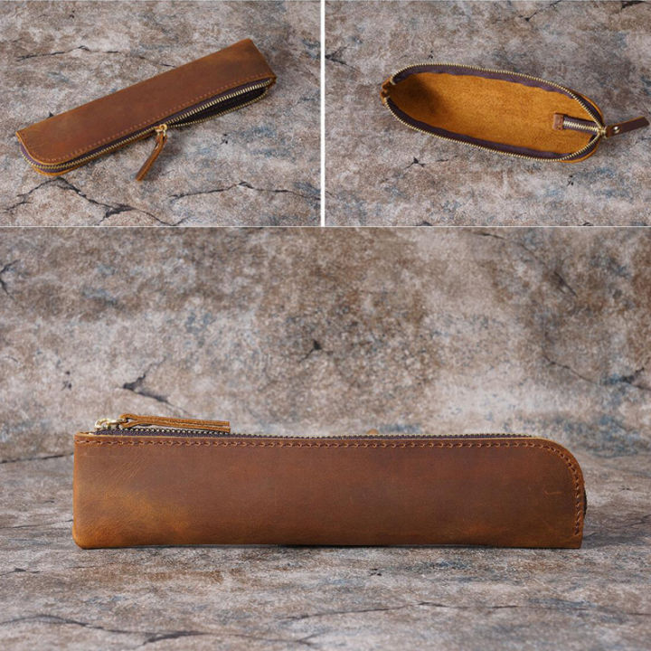 Portable%20Genuine%20Cowhide%20Pencil%20Case%20Retro%20Leather%20Pen%20Bag%20Storage%20Pouch%20for%20Pens%20Stationery%20Holder%20School%20Office%20Supplies%20-%20Image%203
