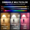 Tuya E27 Led Lamp App Control Bluetooth /WiFi Led Light Bulbs 15W RGB CW WW Smart Bulb Works With  Alexa  Assistant. 