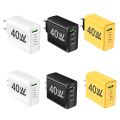 40W USB PD Charger Type C Quick Charge 3.0 Fast Charging Wall Charger For   iPhone  Mobile Phone Adapter. 