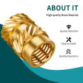 300PCS M2 M2.5 M3 M4 M5 M6 Brass Heat Set Inserts for 3D Printing, Knurled Threaded Nuts, Plastic Embedding Fasteners. 