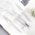 5 Pcs/Set Mechanical Pencil White Simple Automatic Pen 0.5/0.7mm for Students School Supplies Office Accessories Stationery. 