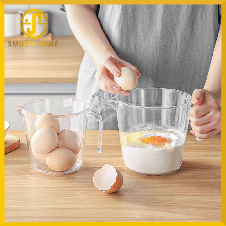 Smiley home plastic measuring cup milk measuring jug measuring liquid ...