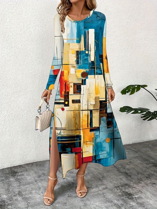 Fashion%20Elegant%20Women%20Dress%20Loose%20Casual%20Dress%20Women%20Printed%20Dress%20New%20Temperament%20-%20Image%202