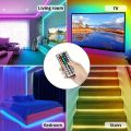 USB 1-30M LED Light Strip RGB 5050 Bluetooth APP Control Luces Led Color Change Lighting Music Sync for Party PC Living Room. 