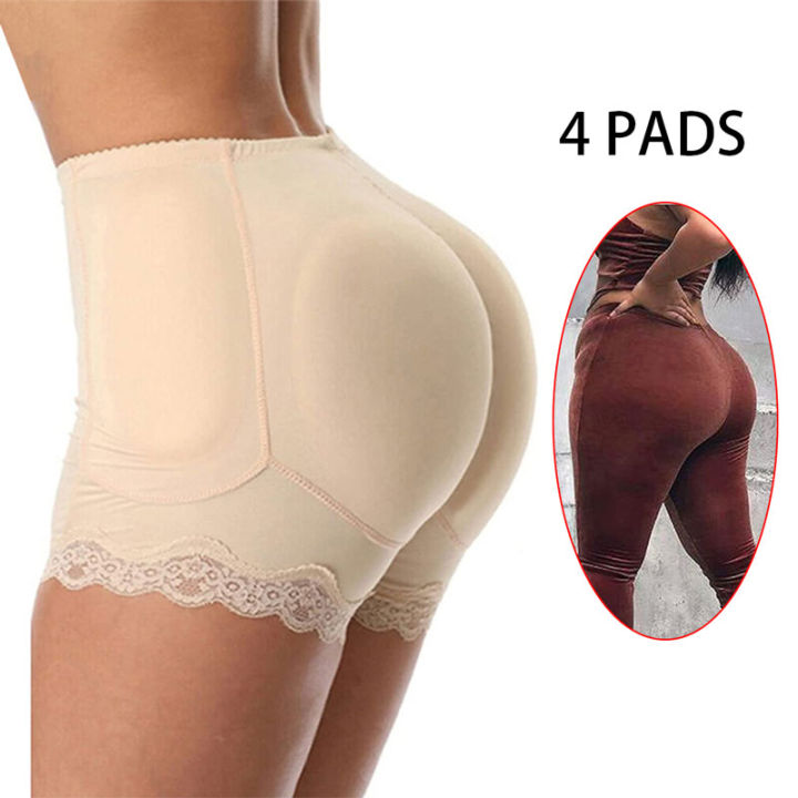 Women Padded Pantys Sexy Fake Ass Butt Lifter Knickers Low Waist Underwear Booty Hip Enhancer Shorts Full Cover Pads Under Dress