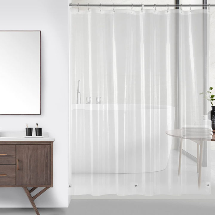 Clear%20Shower%20Curtain%20Waterproof%20White%20Plastic%20Bath%20Curtains%20Liner%20Transparent%20/%20Pink%20Bathroom%20Mildew%20PEVA%20Home%20Luxury%20with%20Hooks%20-%20Image%208