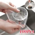 100/30pcs Disposable Sink Filter Mesh Bags Kitchen Sink Strainer Drain Hole Anti-blocking Garbage Bag Cleaning Strainers Net. 