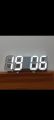 Multi-Functional Modern Design 3D LED Digital Clock. 